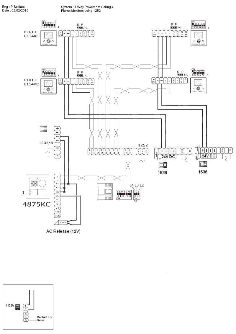 Comelit Intercom Wiring Diagram